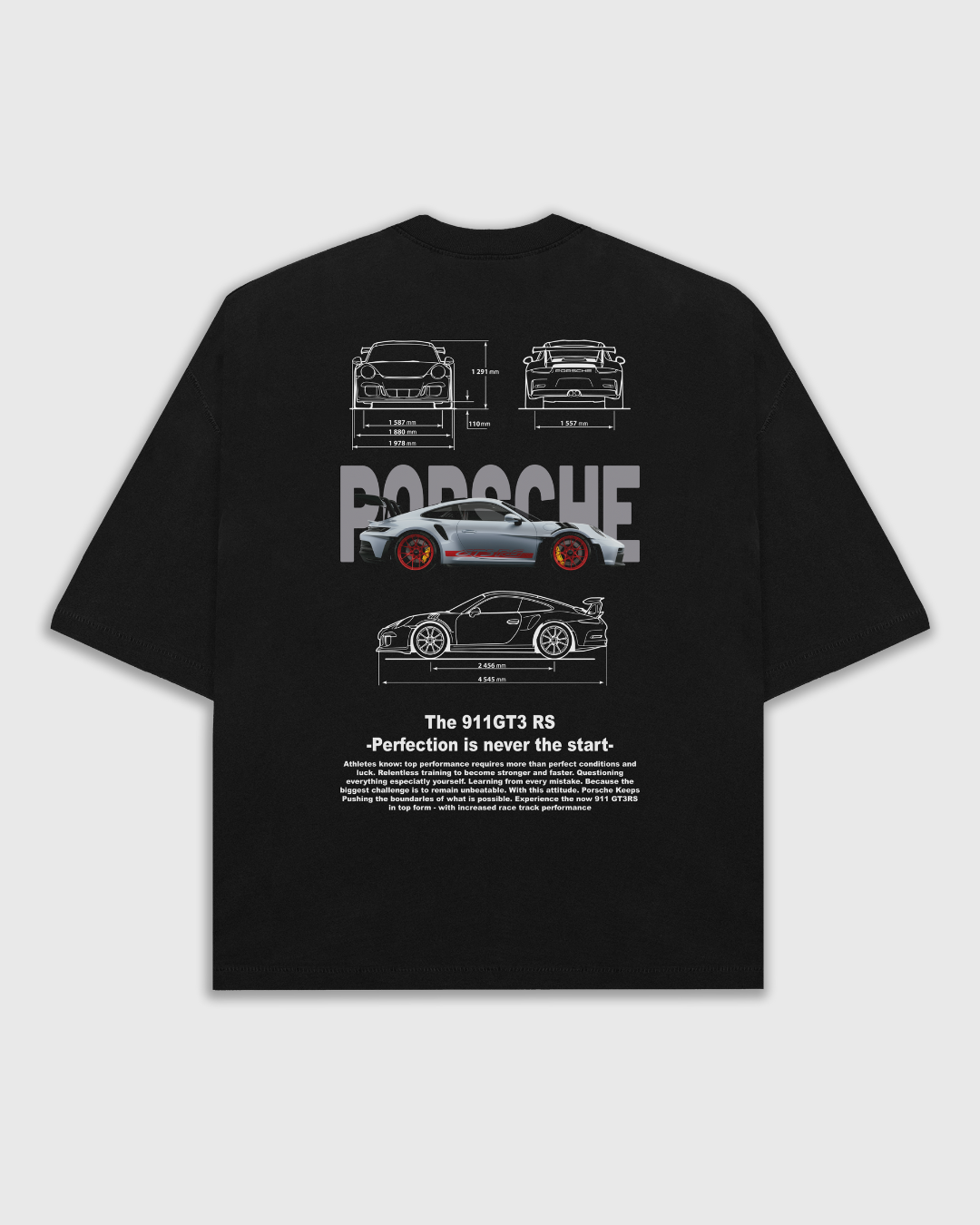 Porsche 911 Graphic T shirt(black)