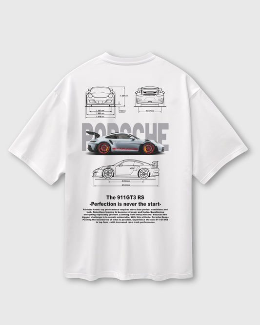 Porche 911 Graphic T shirt(white)